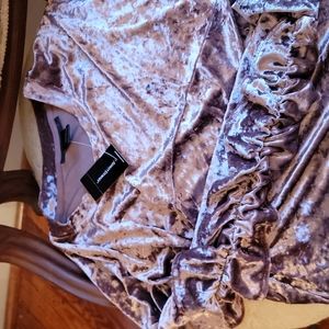 Ashley Stewart Velour Set NWT Mauve size 12 Medium Large